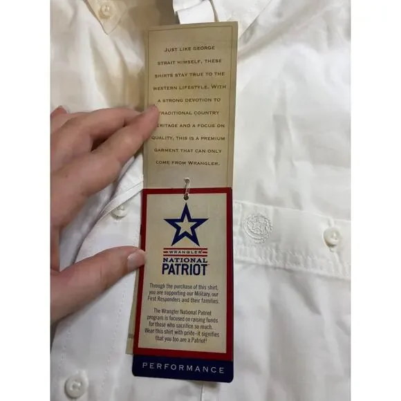 NWT Wrangler George Strait Collection Men's Button Up Long Sleeve Size XL Cowboy - Picture 12 of 14